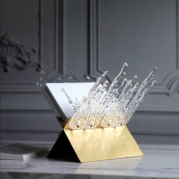 Splashes Of Water Glass Ornament