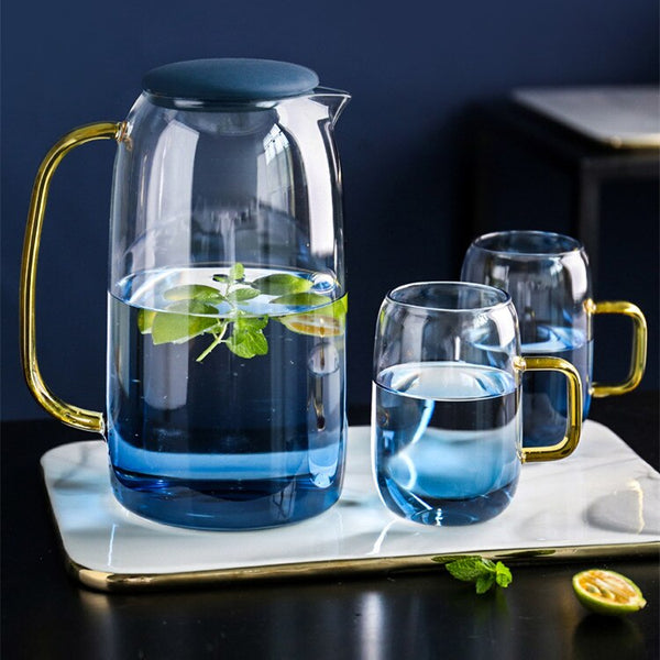Glass Jug With Cups